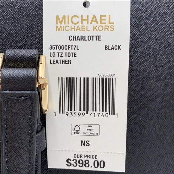 MICHAEL KORS CHARLOTTE LARGE TOP ZIP - Picture 5 of 16